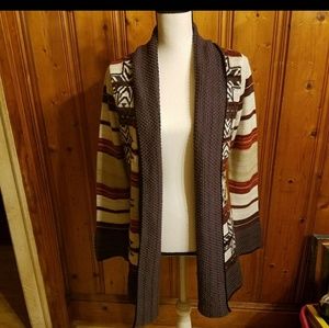 BCBGMAXAZRIA TRIBAL SWEATER SIZE L